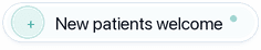New patients welcome footer badge